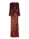 Jenny Packham Cosmos maxi dress - Red