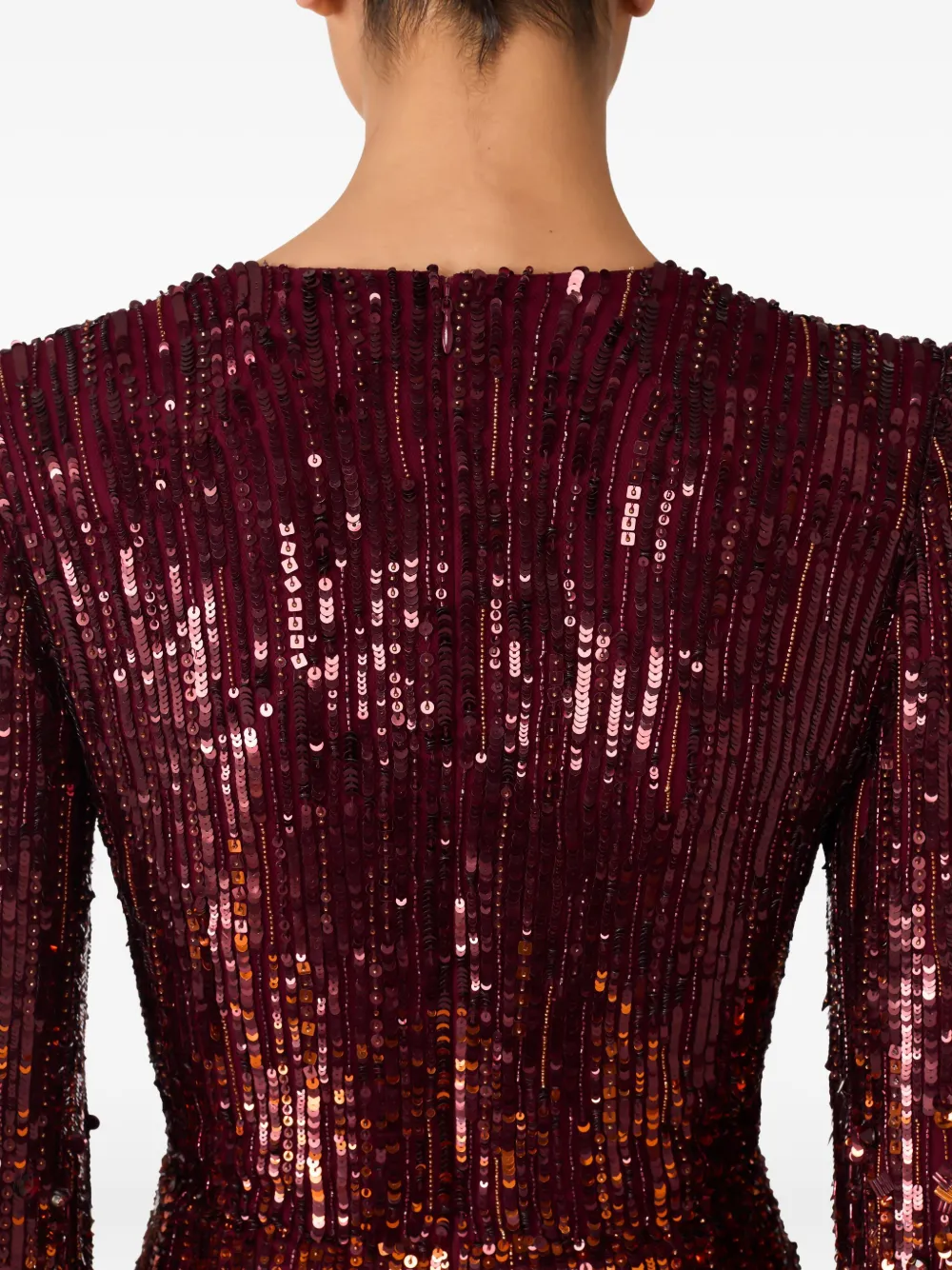 Jenny Packham Cosmos Maxi Dress In Red