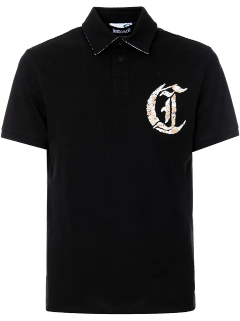 Just Cavalli playera tipo polo con logo bordado