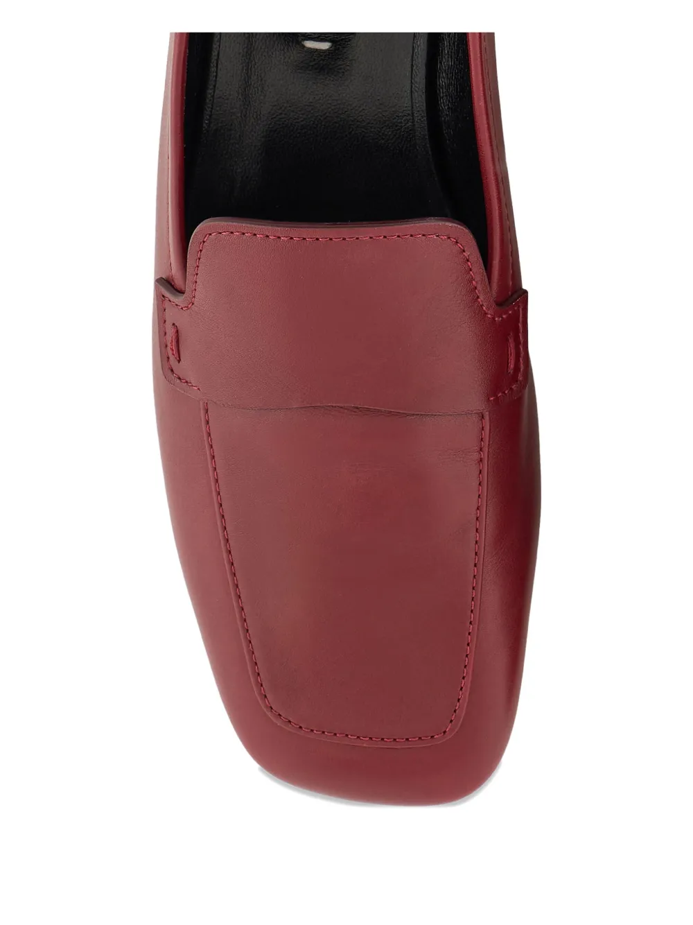 Shop Giorgio Armani Smooth-leather Loafers