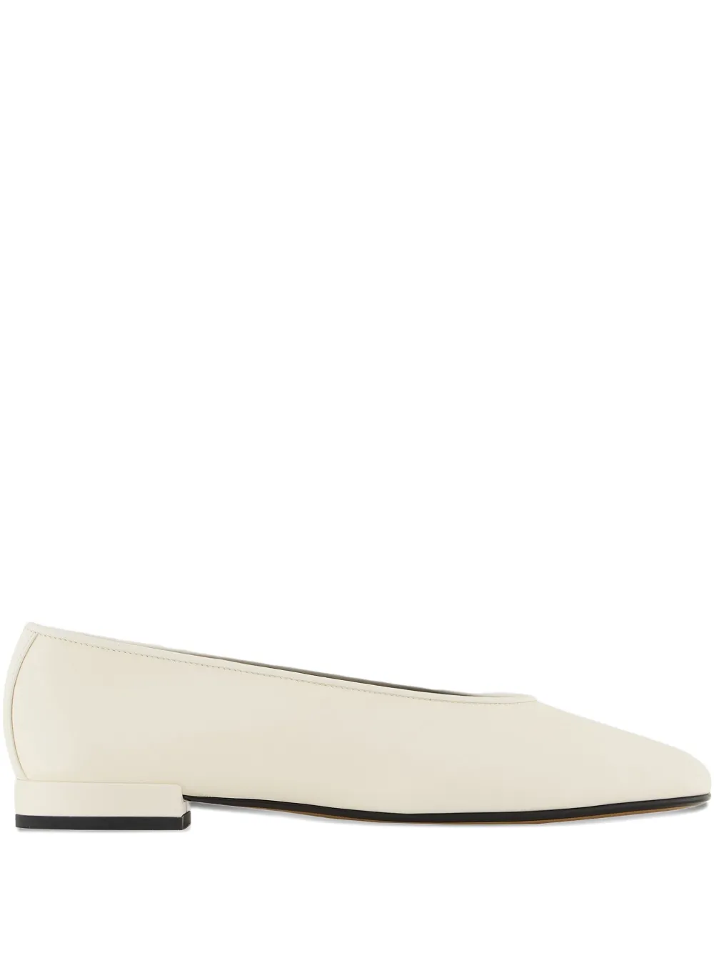 GIORGIO ARMANI SMOOTH-LEATHER BALLERINAS