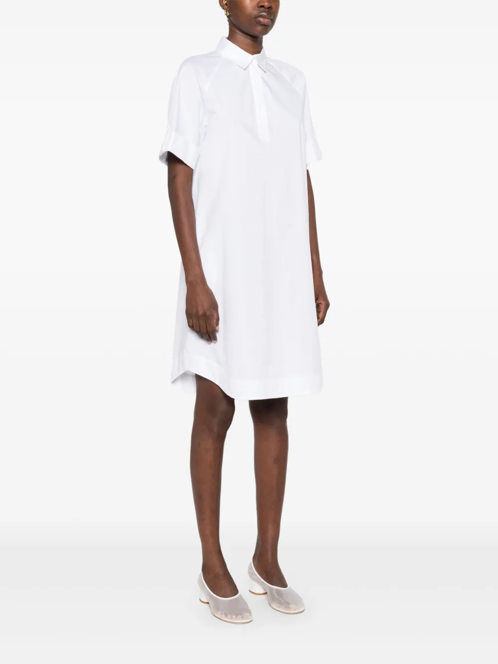 Peserico Mini-jurk van popeline Wit