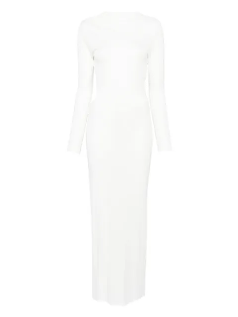 Self-Portrait gathered jersey maxi dress