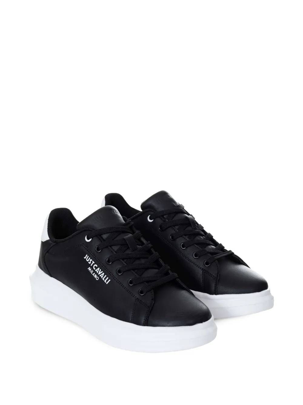 Just Cavalli Sneakers met logoprint - Zwart