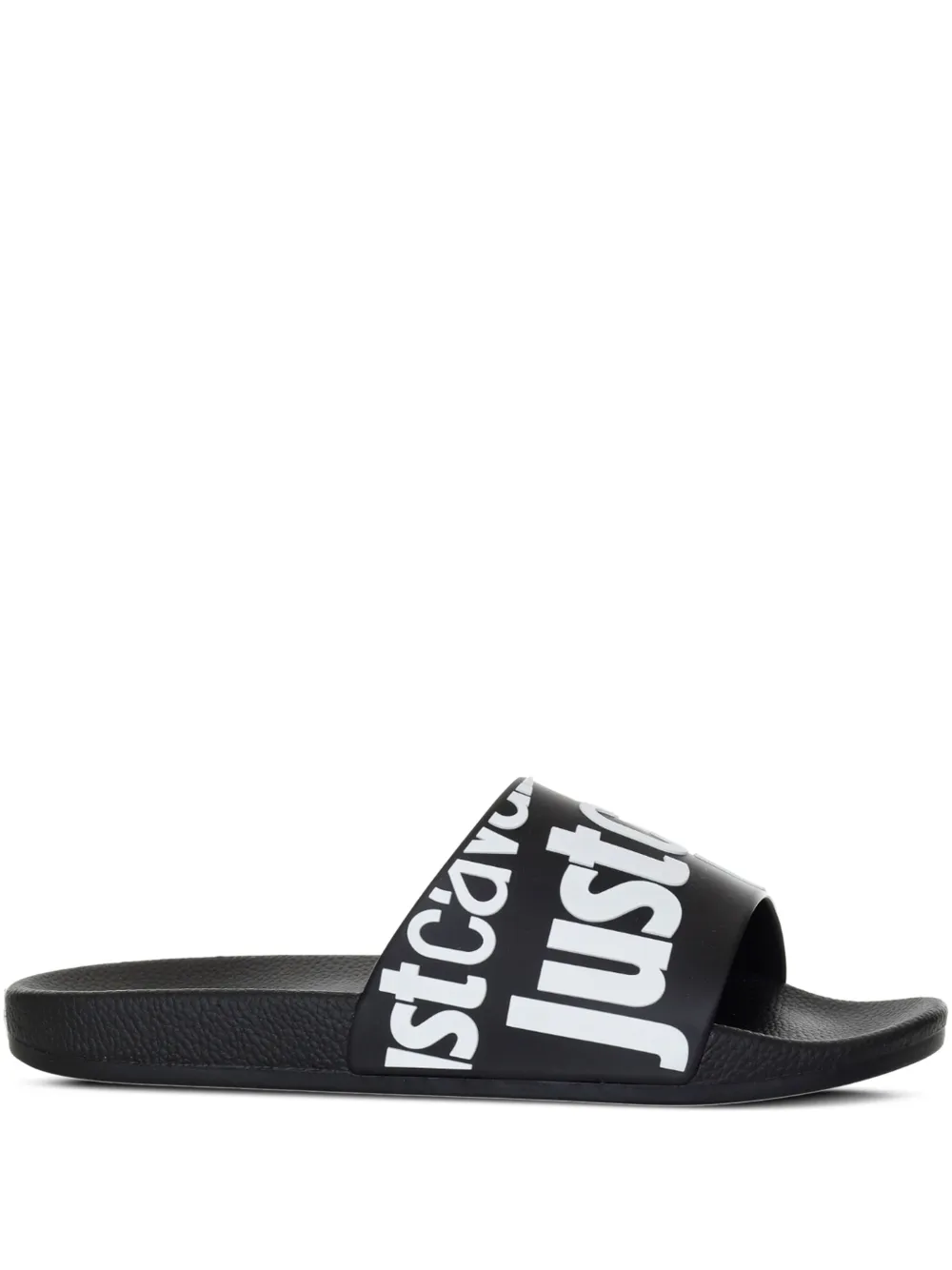 Just Cavalli logo-print slides Black