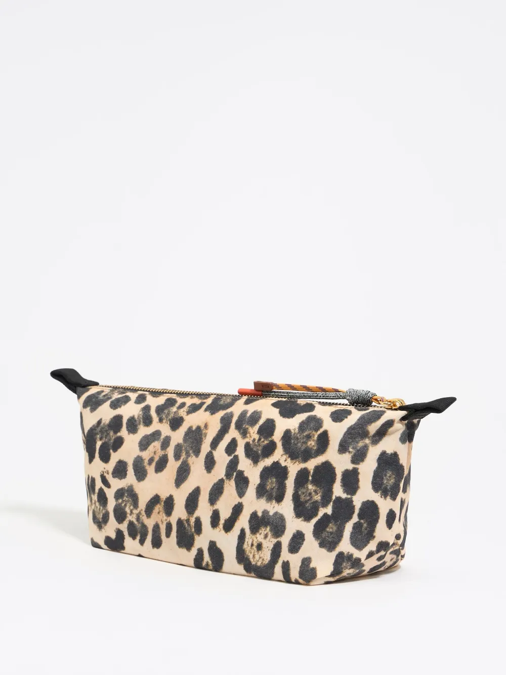 Bimba y Lola Make-up tas met luipaardprint - Beige