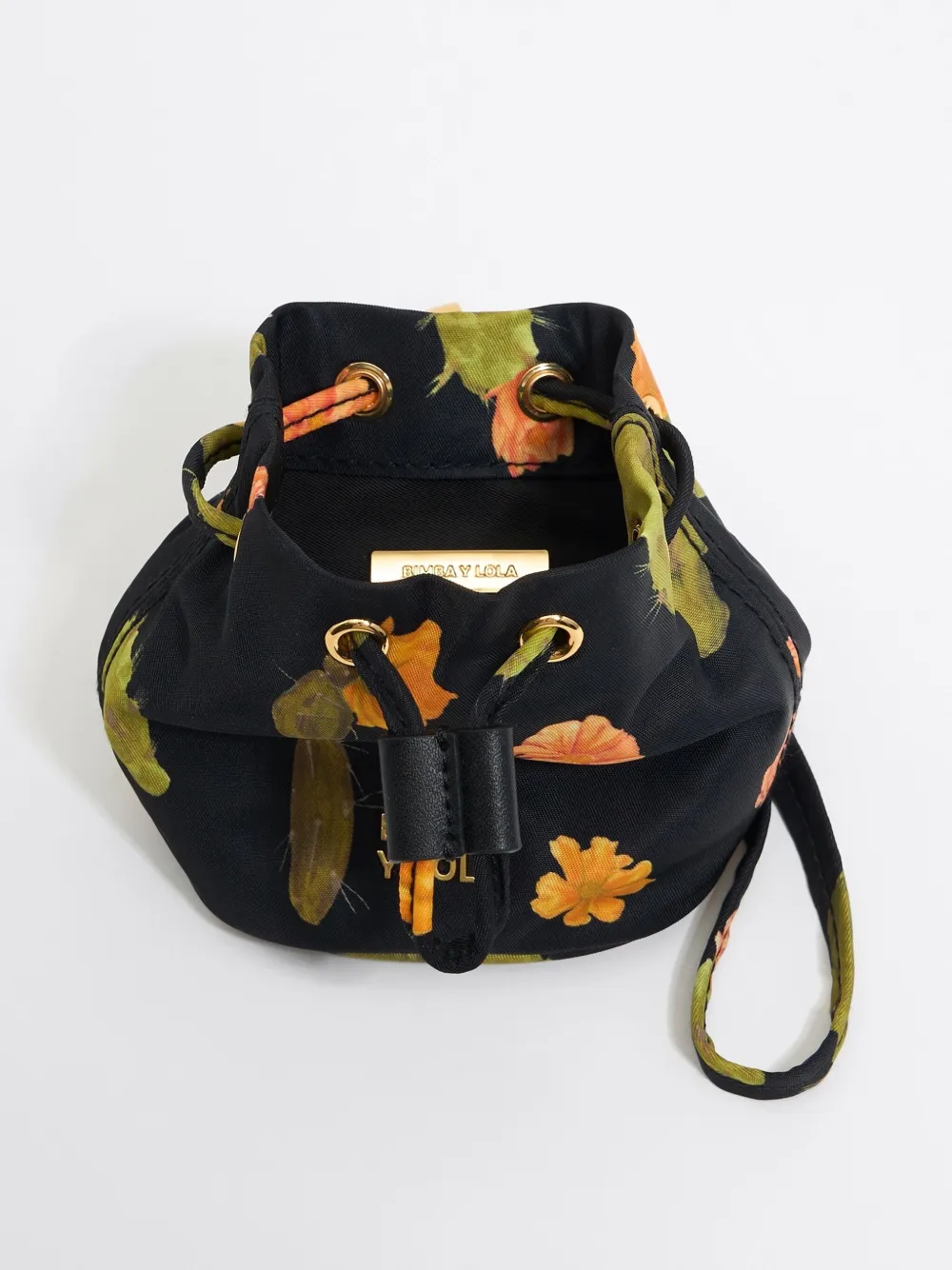 Bimba y Lola Make-up tas met bloemenprint Zwart