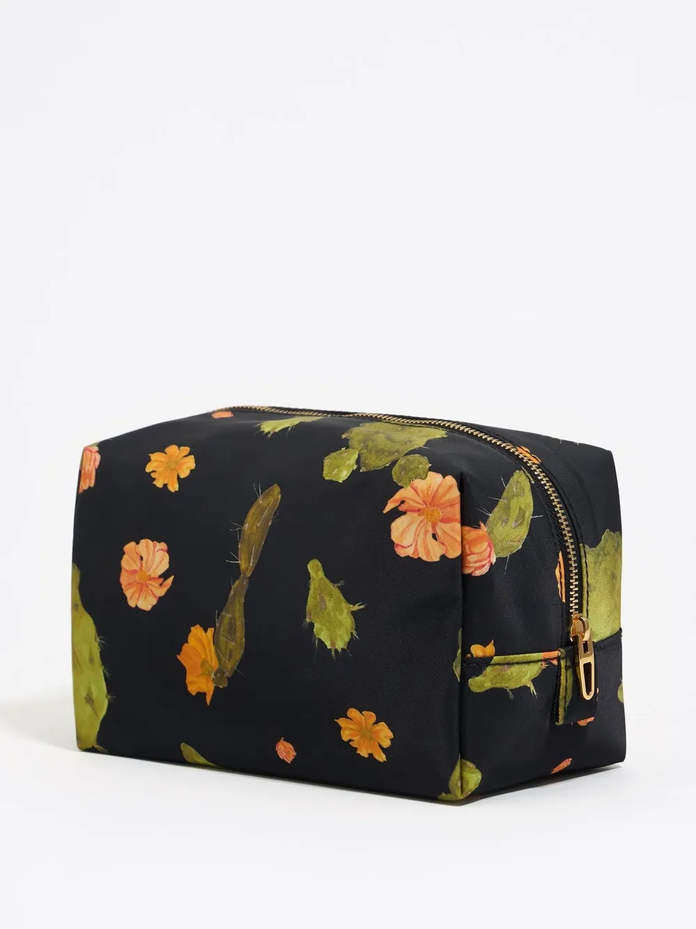 Bimba y Lola Make-up tas met bloemenprint - Zwart