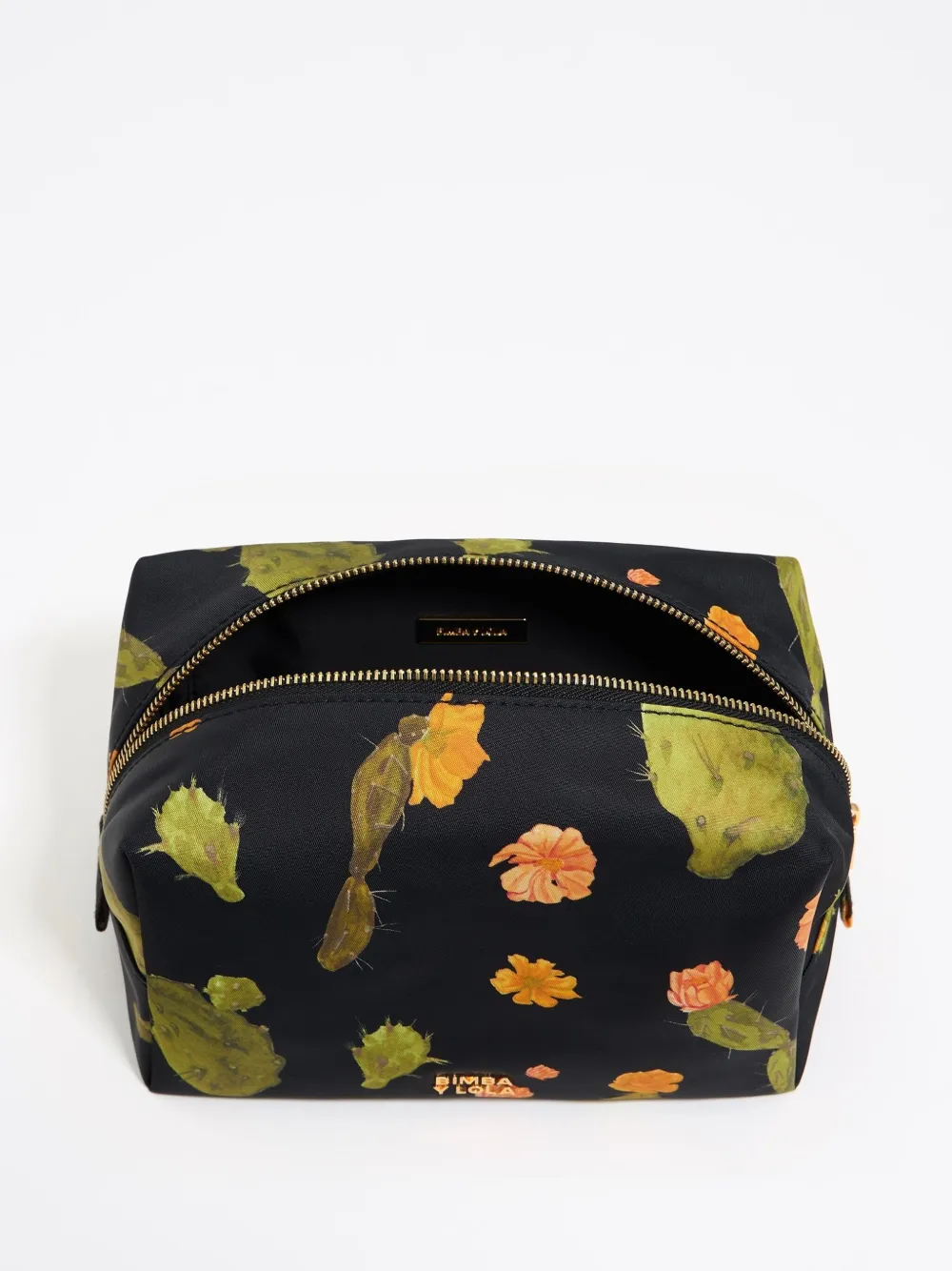Bimba y Lola Make-up tas met bloemenprint Zwart