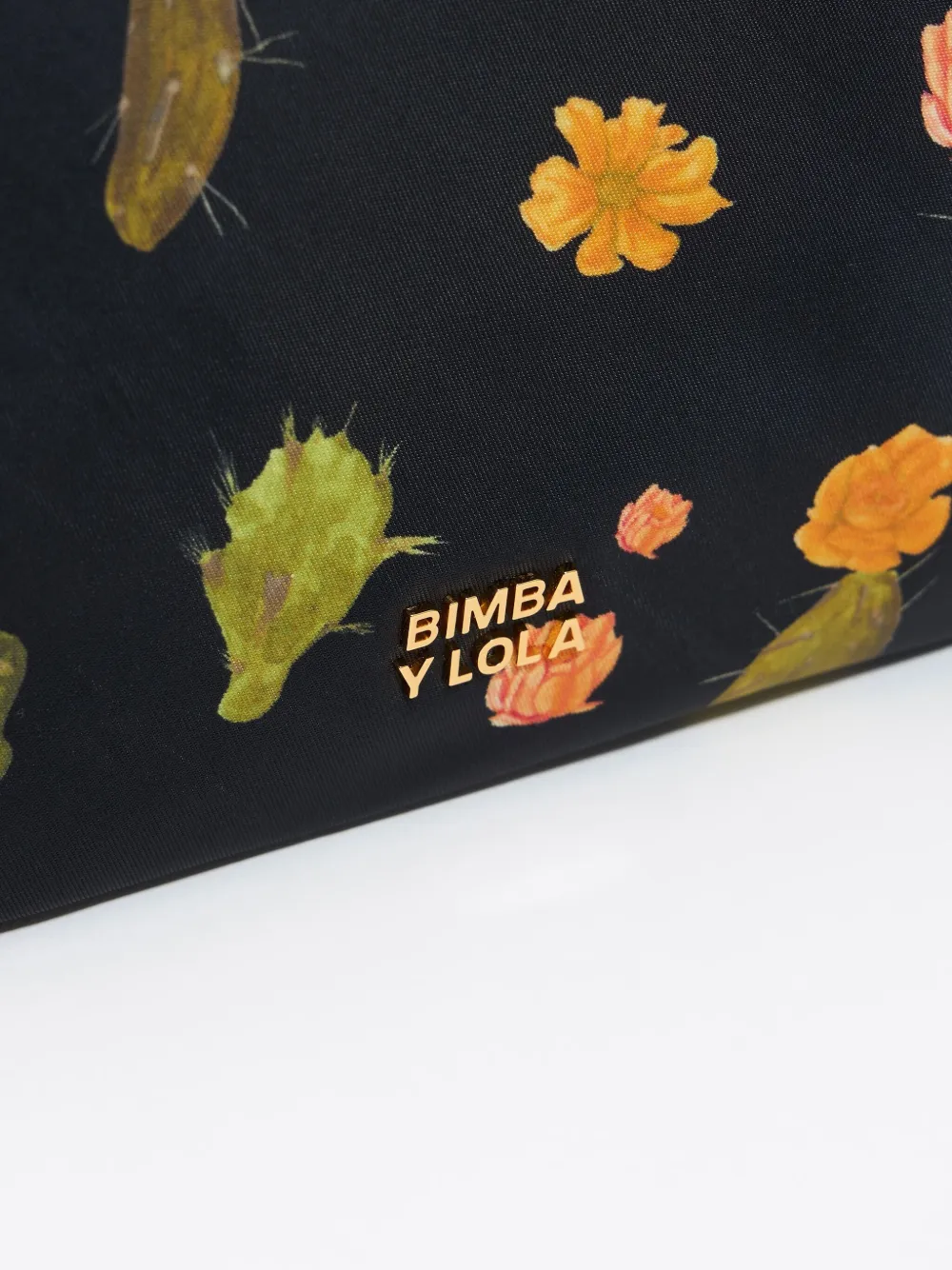 Bimba y Lola Make-up tas met bloemenprint Zwart