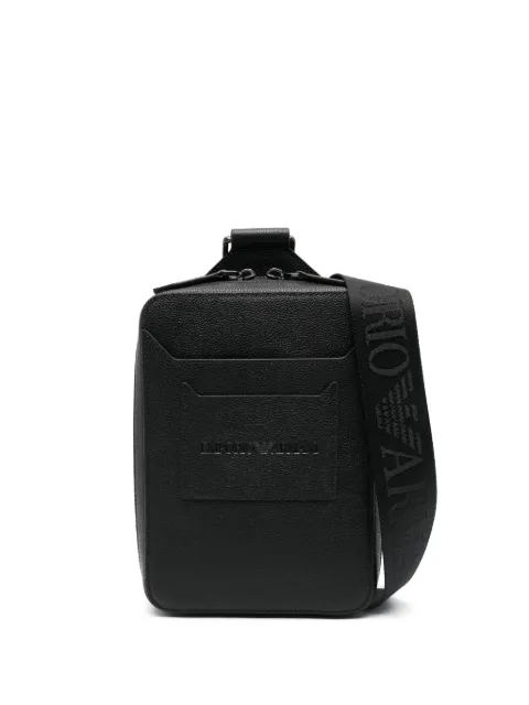 Emporio Armani leather messenger bag
