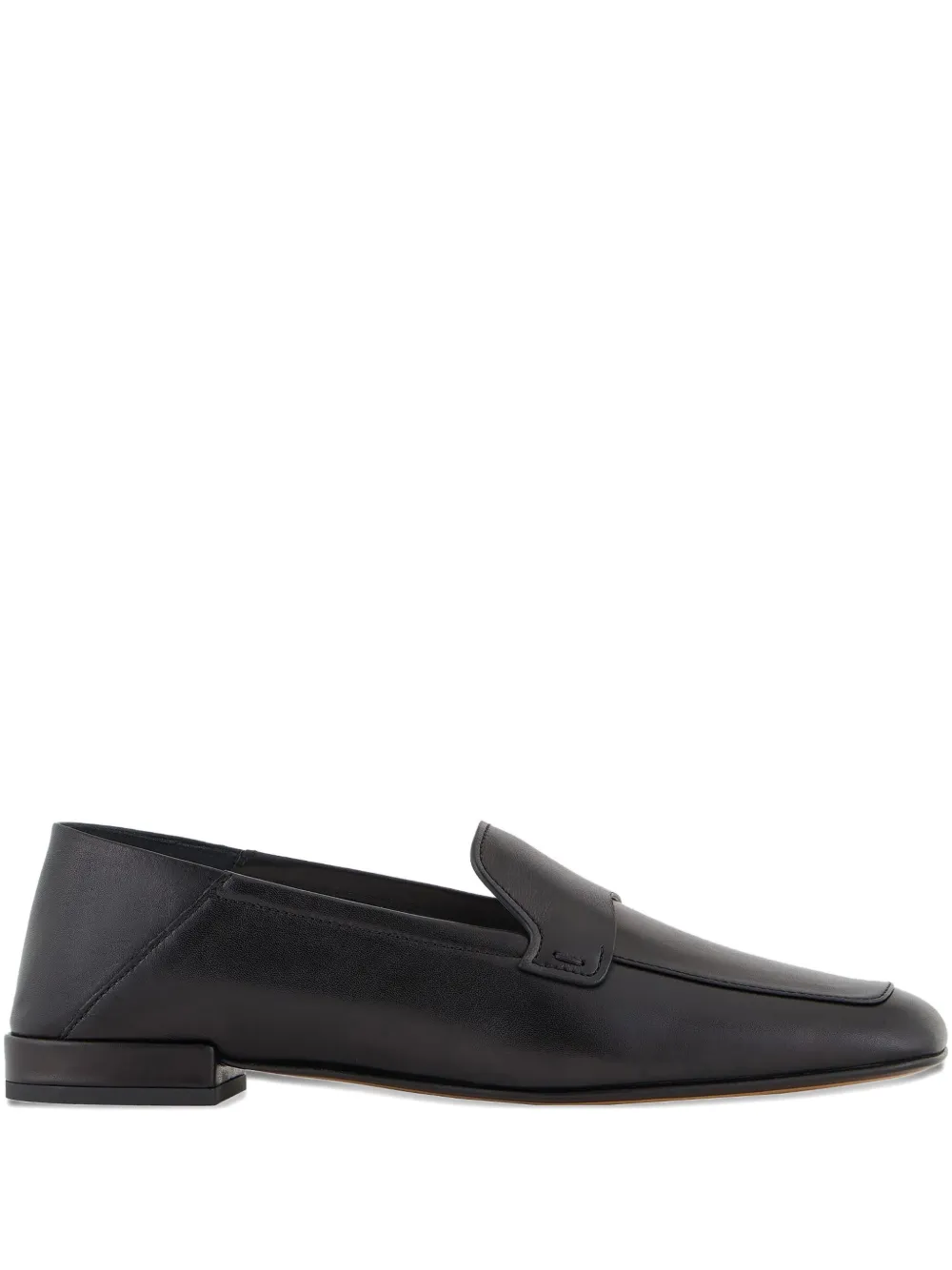 Giorgio Armani レザーローファー - ブラック Giorgio Armani レザーローファー - ブラック