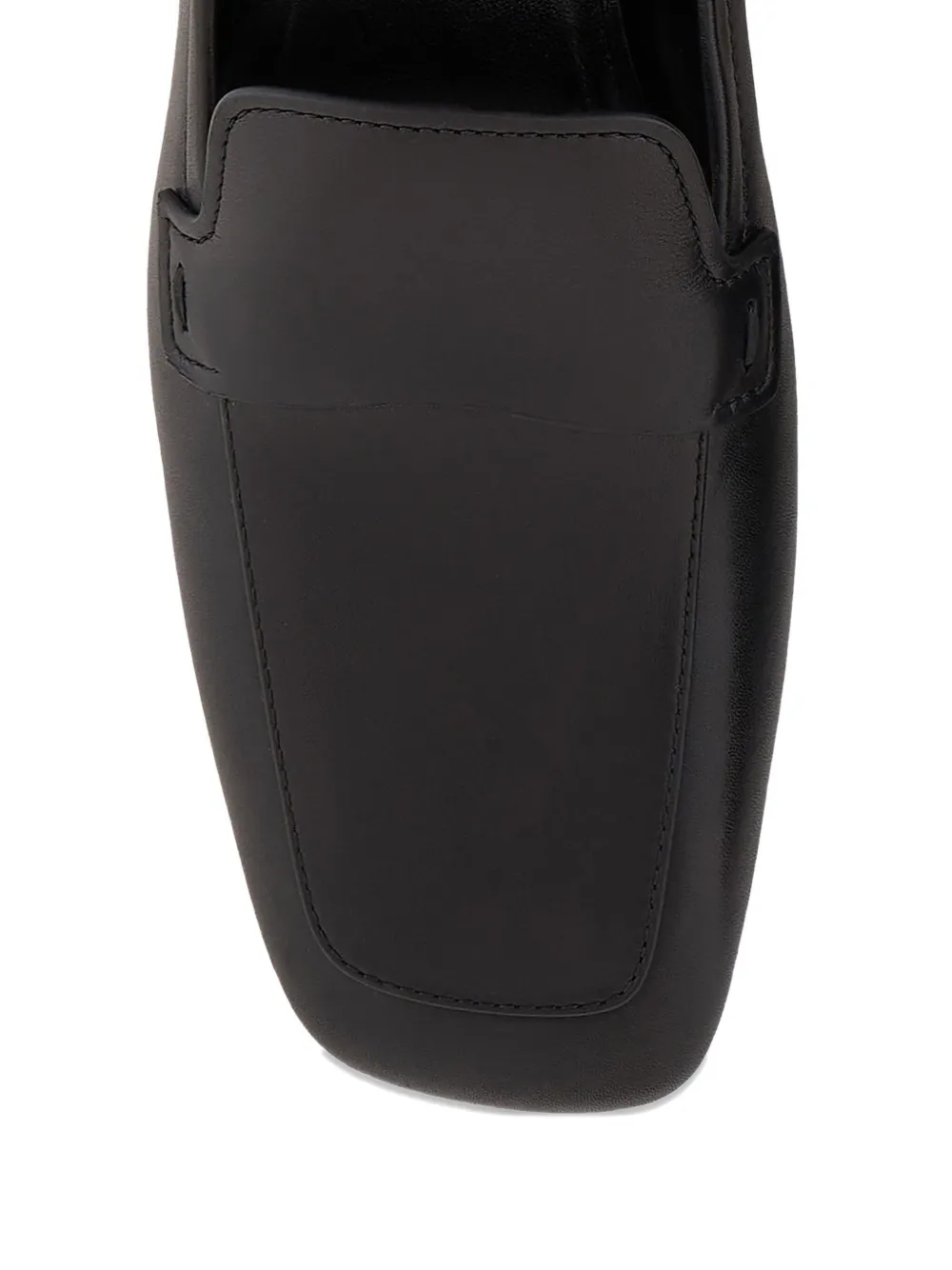 Giorgio Armani smooth-leather loafers Black