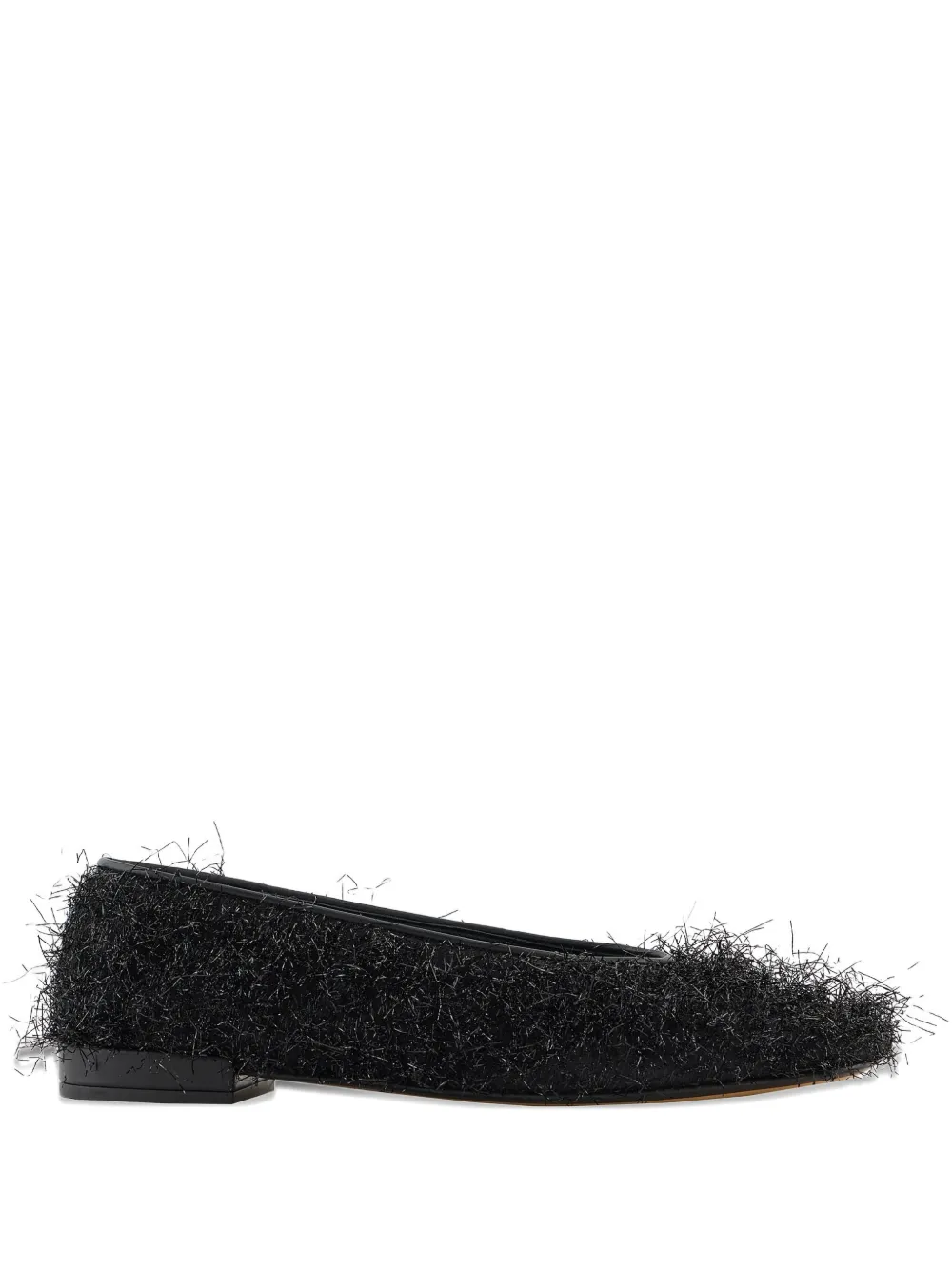 Giorgio Armani flats de pelo artificial | negro | Image 1