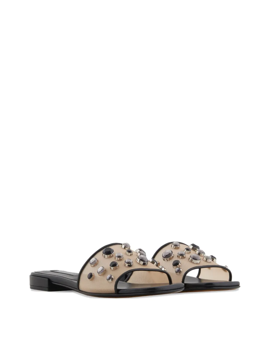 GIORGIO ARMANI RHINESTONE-EMBELLISHED SANDALS