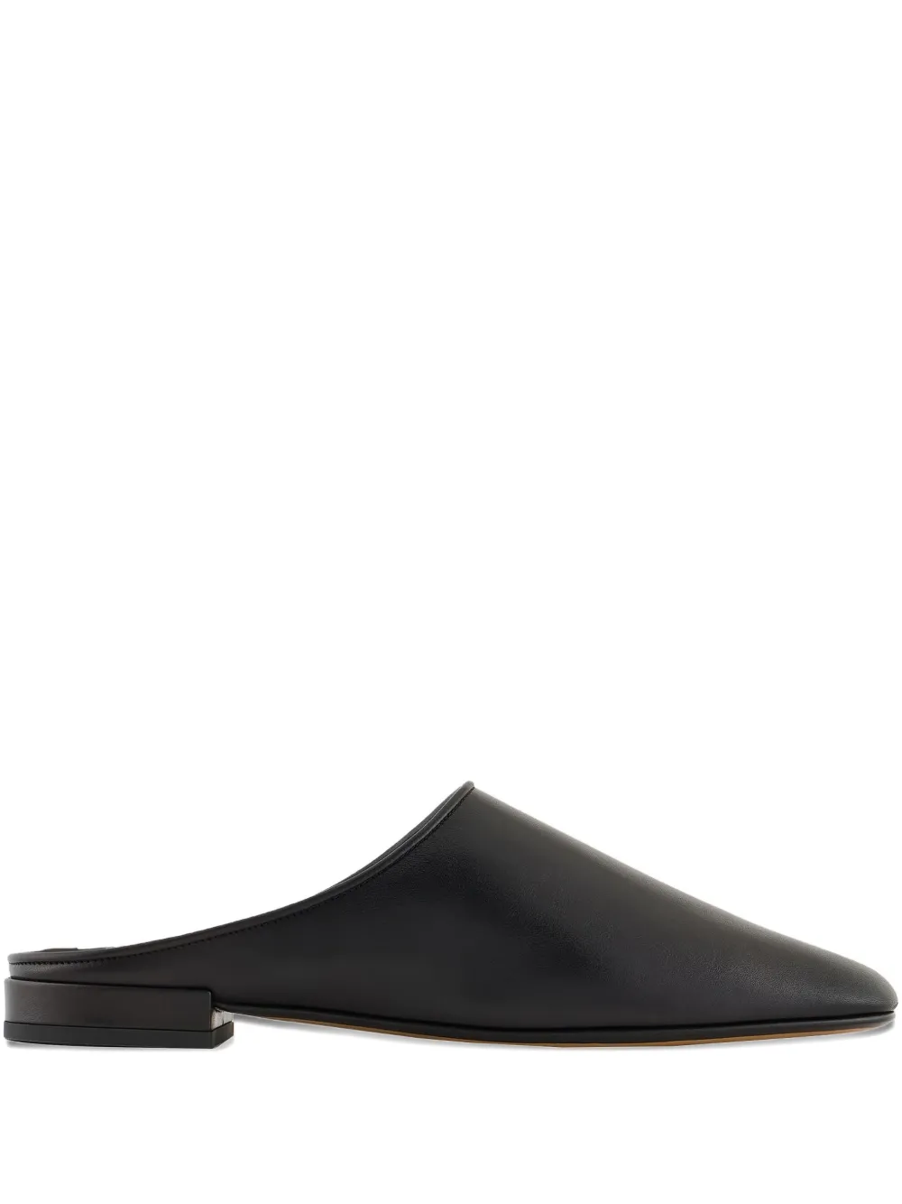 GIORGIO ARMANI SMOOTH-LEATHER MULES