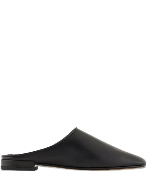 Giorgio Armani smooth-leather mules