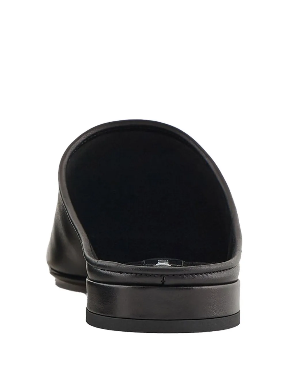 GIORGIO ARMANI SMOOTH-LEATHER MULES