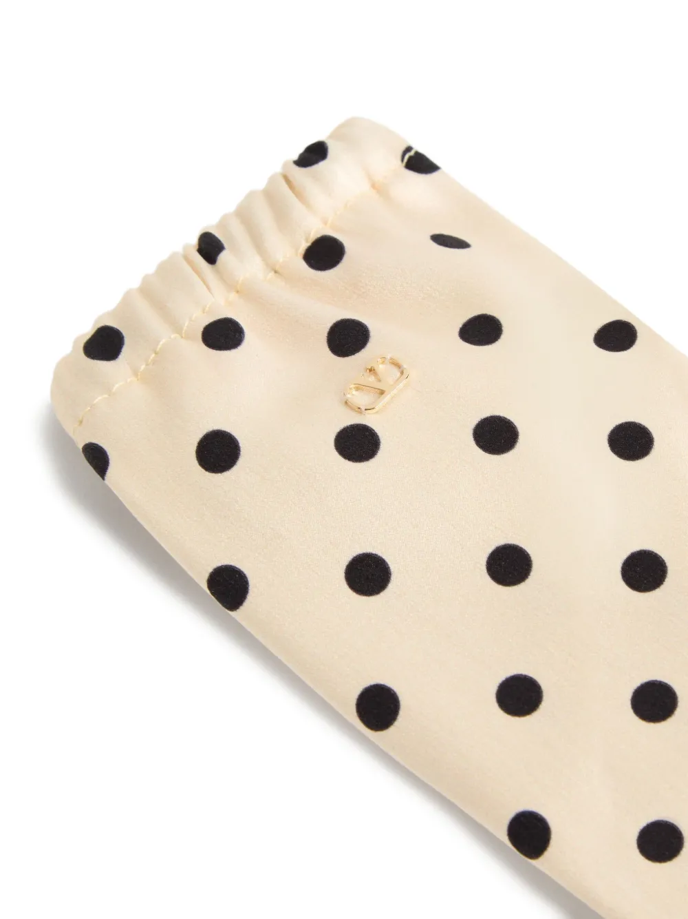 VALENTINO GARAVANI VLOGO SIGNATURE POLKA DOT-PRINT GLOVES