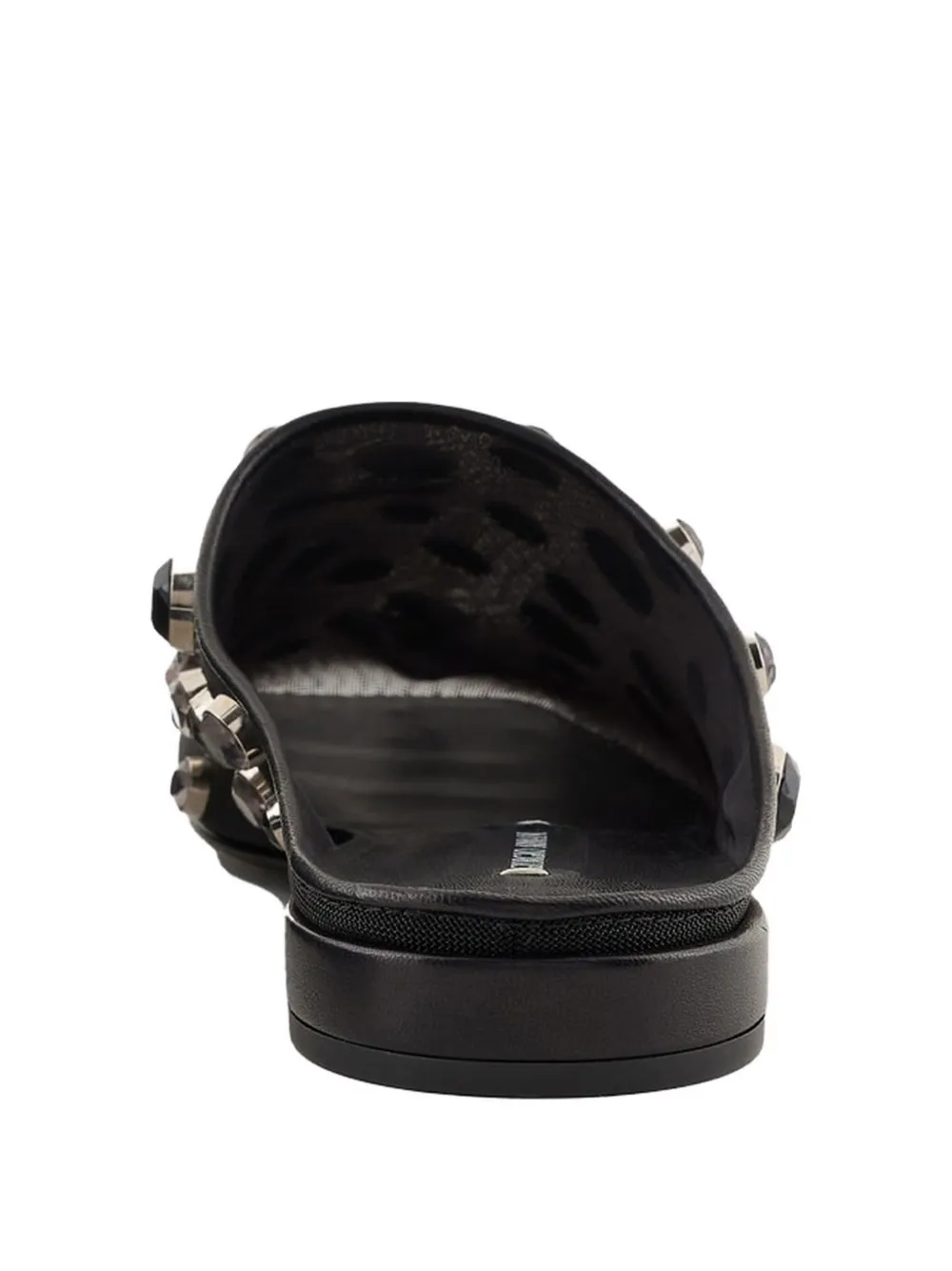 Giorgio Armani rhinestone-embellished mules Black