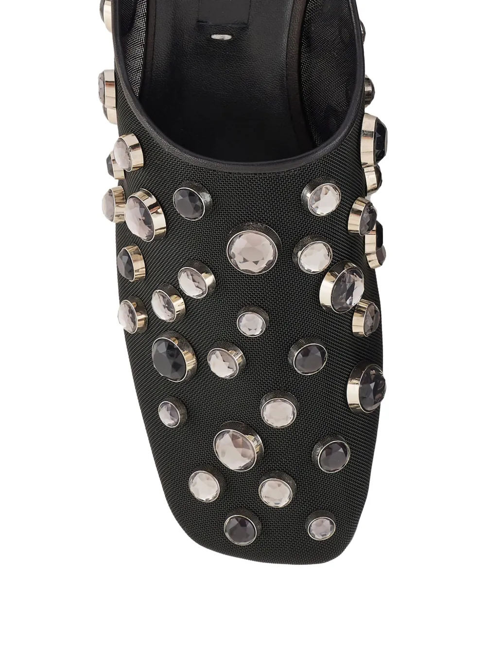 Giorgio Armani rhinestone-embellished mules Black