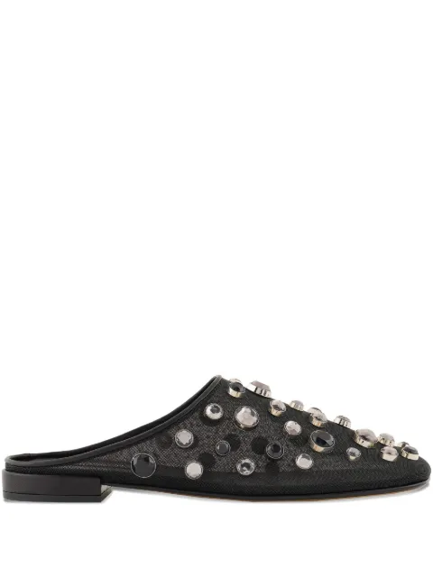 Giorgio Armani rhinestone-embellished mules