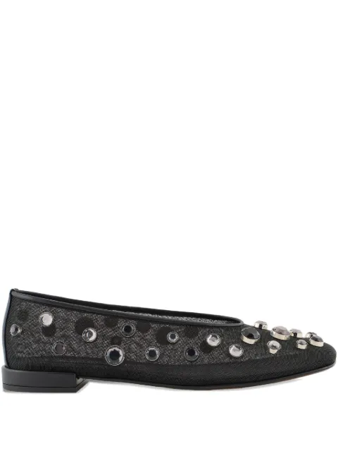 Giorgio Armani flats con detalles de strass