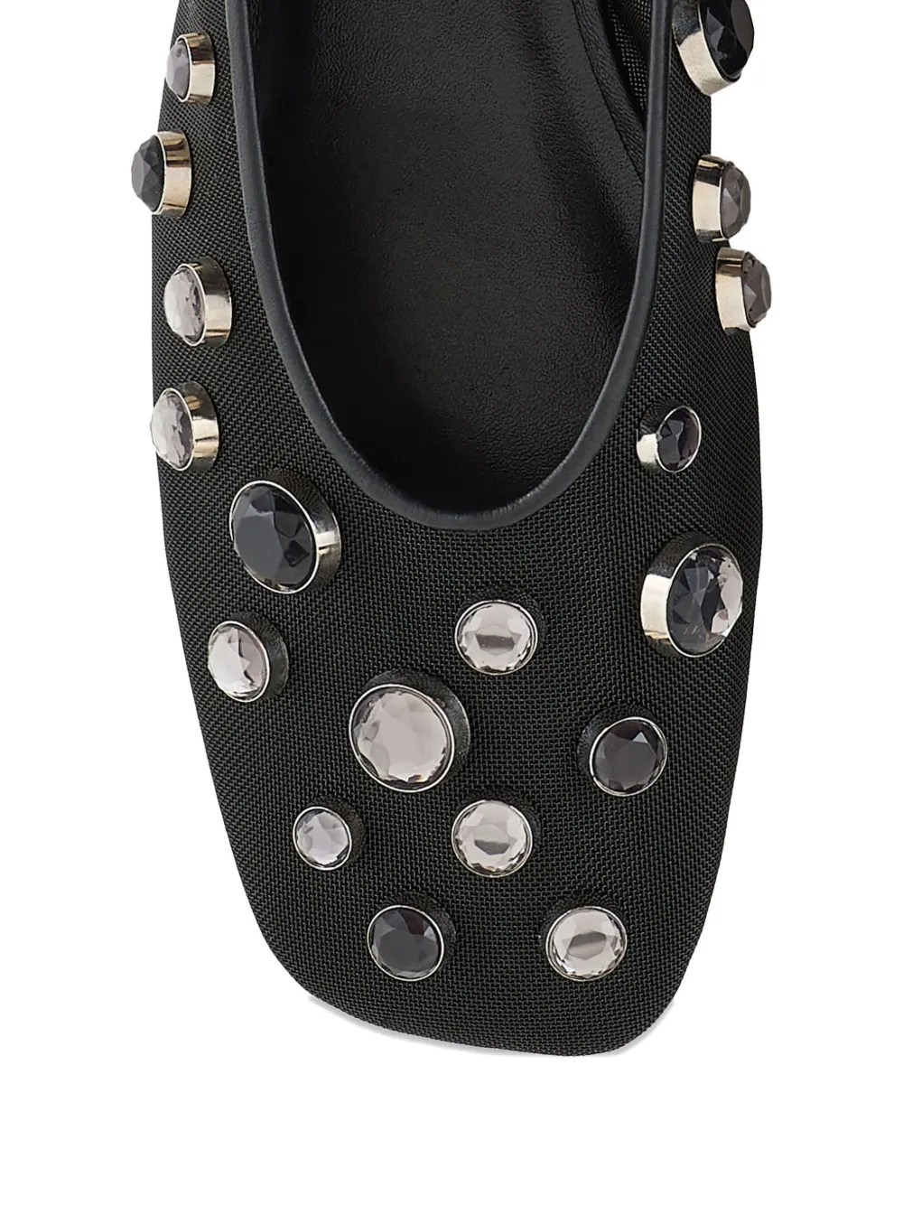 GIORGIO ARMANI RHINESTONE-EMBELLISHED BALLERINAS