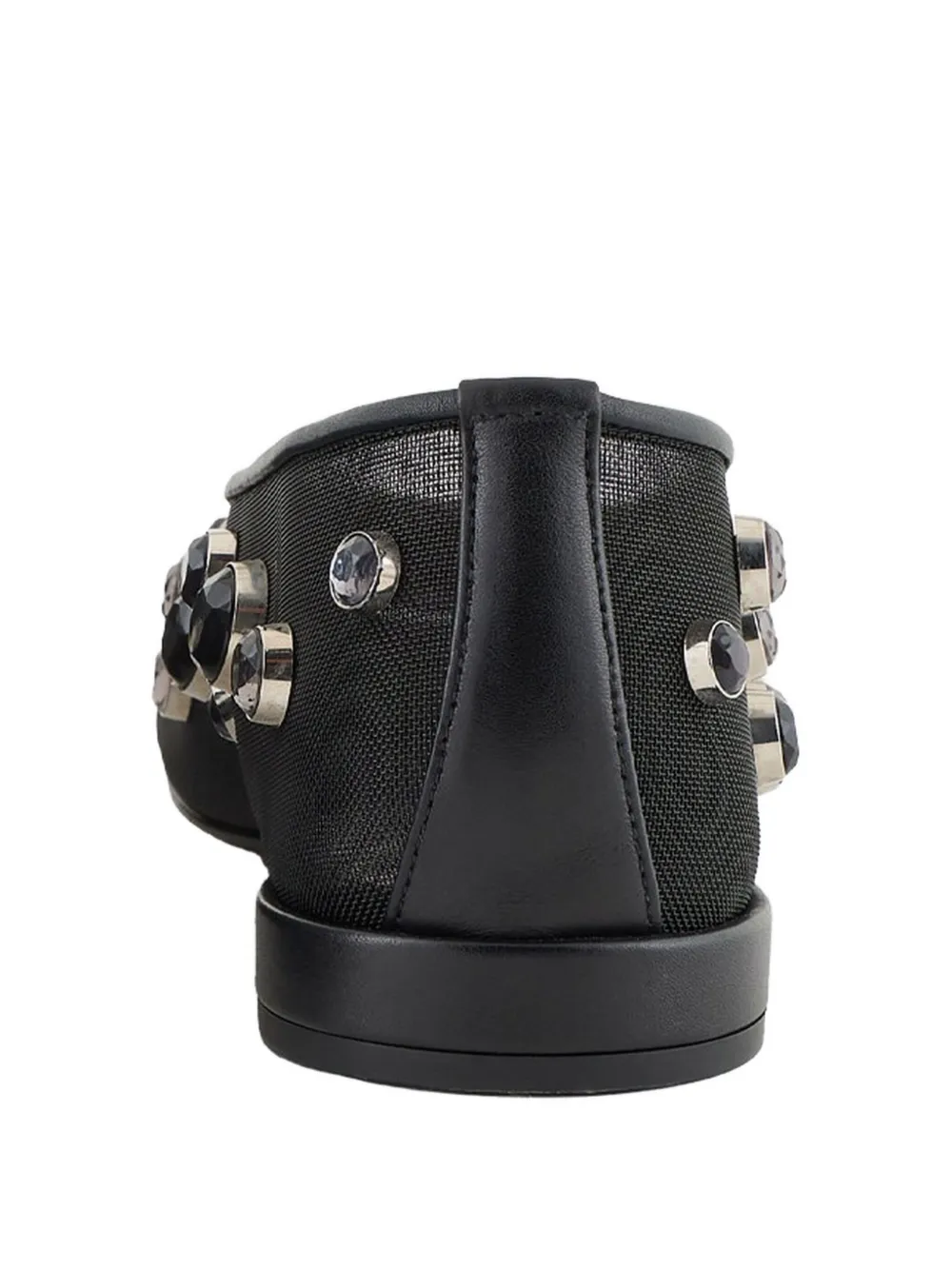 GIORGIO ARMANI RHINESTONE-EMBELLISHED BALLERINAS