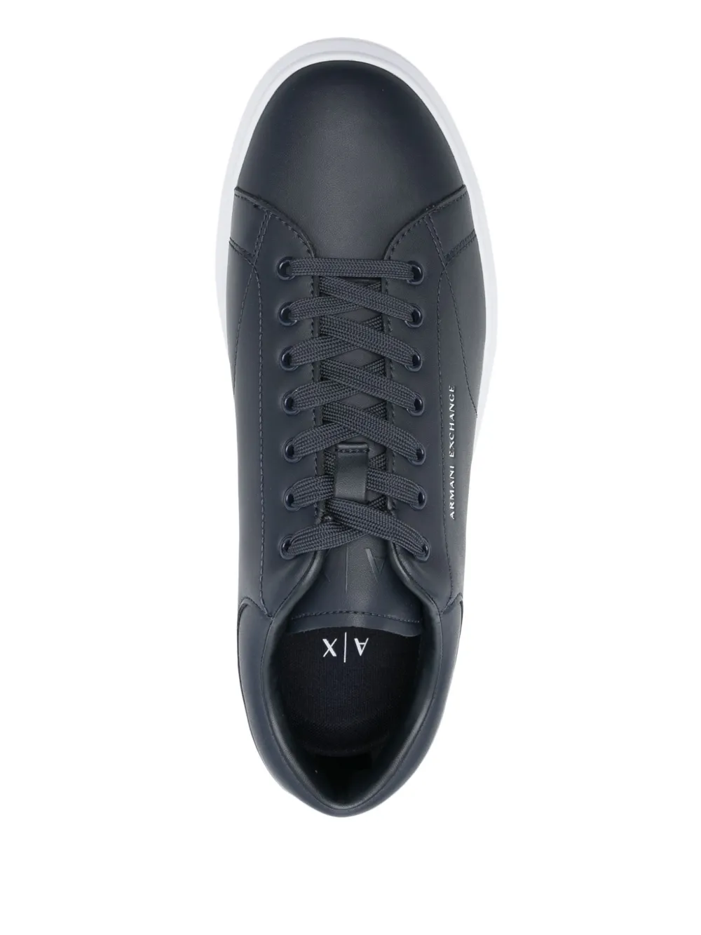 Armani Exchange leather sneakers Blue