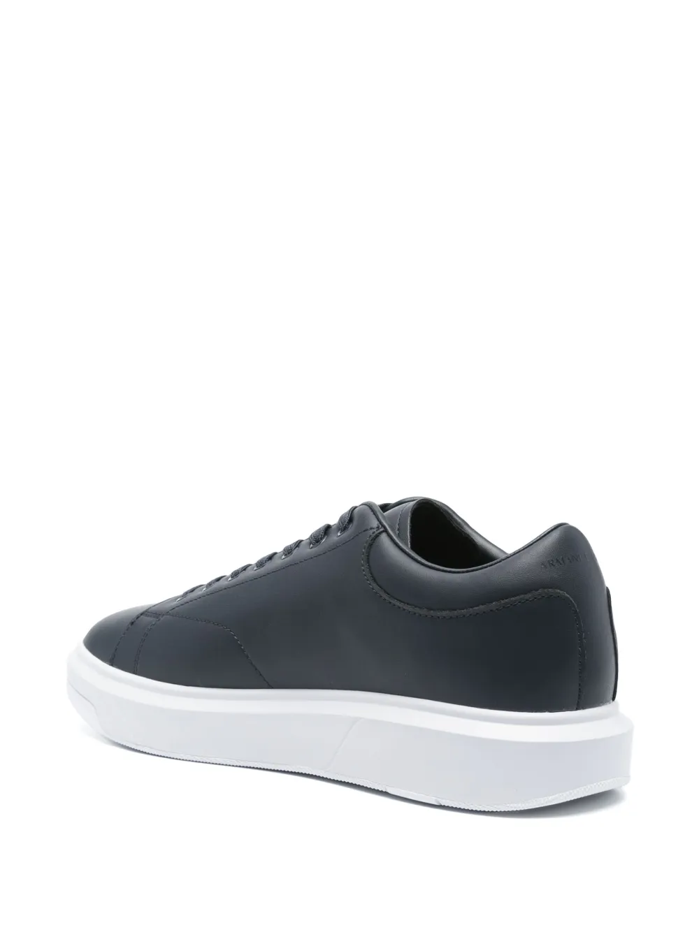 Armani Exchange leather sneakers Blue