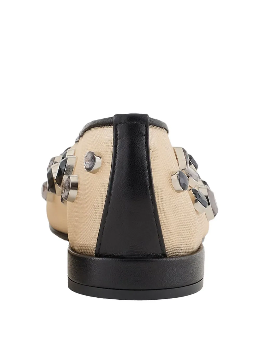 GIORGIO ARMANI RHINESTONE-EMBELLISHED BALLERINAS