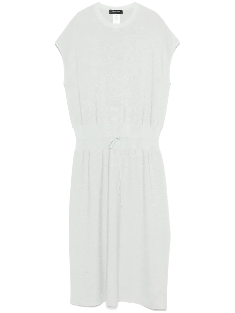 Fabiana Filippi vestido midi de lúrex | azul | Image 1