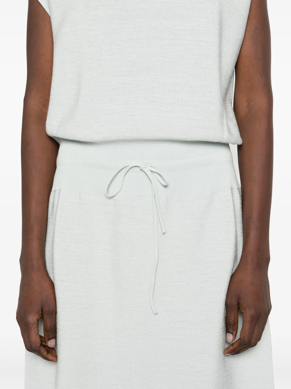 Fabiana Filippi Lurex midi-jurk Blauw