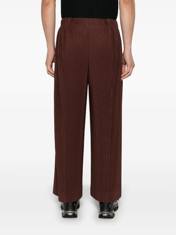 Homme Plissé Issey Miyake MC February Trousers | Brown | FARFETCH