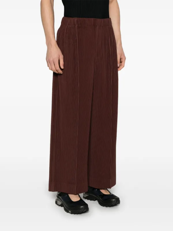 HOMME PLISSÉ ISSEY MIYAKE MC February 24 Homme Plissé Issey Miyake Calça MC February | Marrom | FARFETCH BR