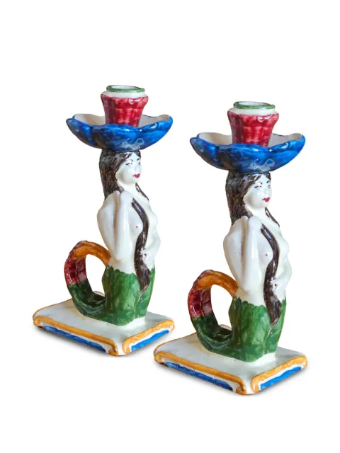 Les-Ottomans candelabros Mermaid 8set de 2)