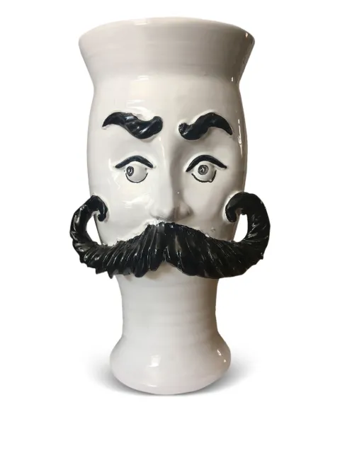 Les-Ottomans florero Mustache grande de 34cm x 15cm