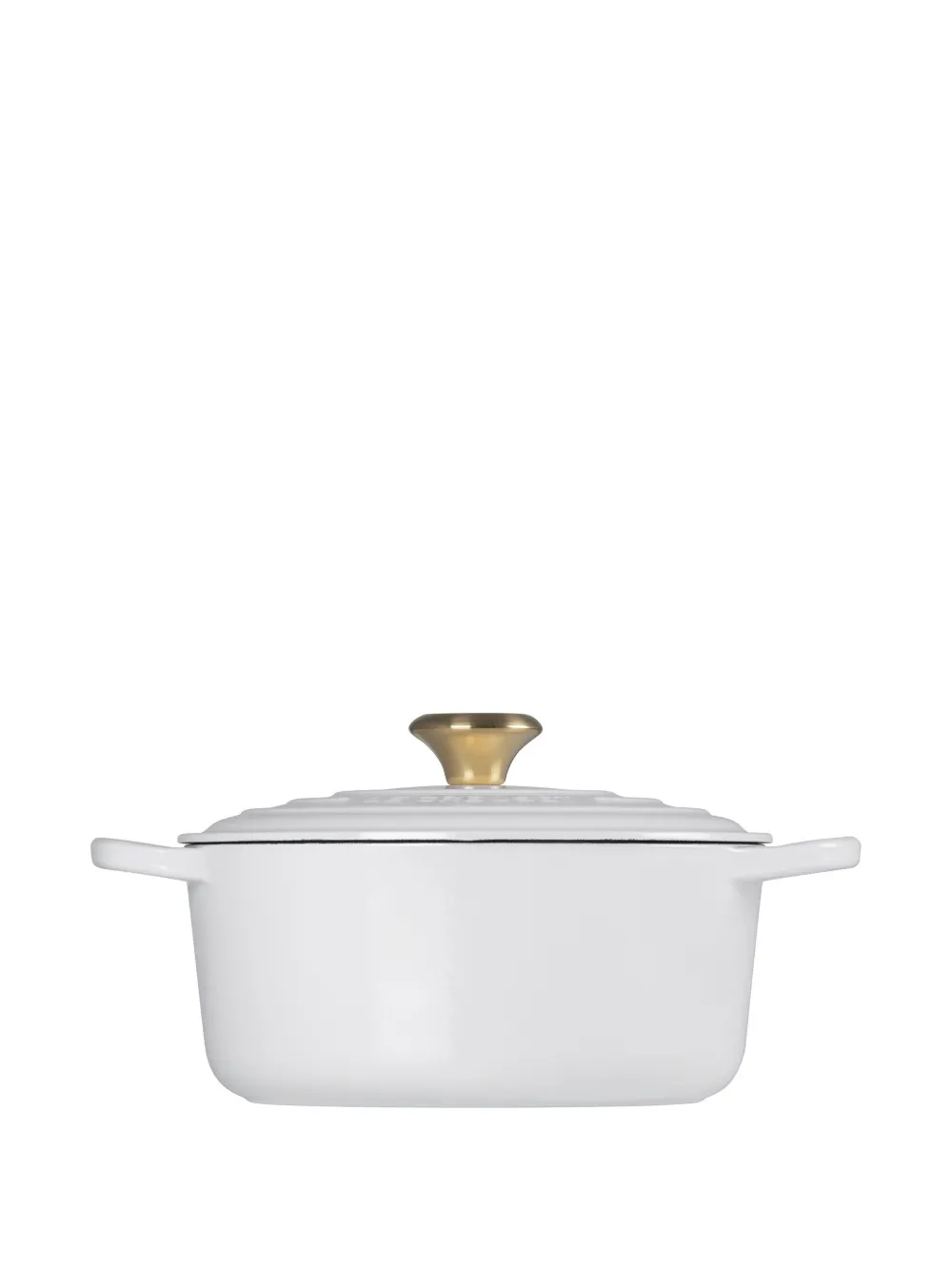 Le Creuset Cocotte Cast Iron Casserole Dish In Weiss