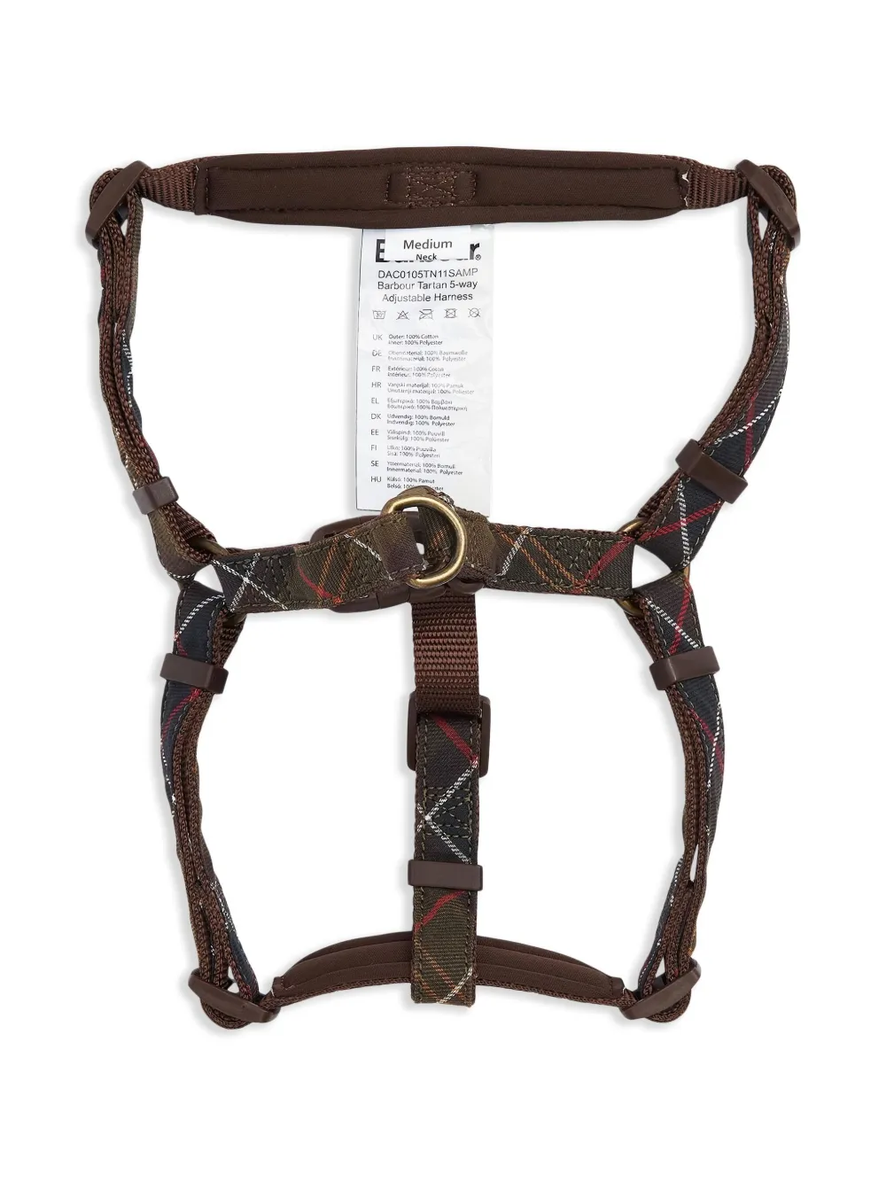 Barbour logo dog harness | Brown | Image 1