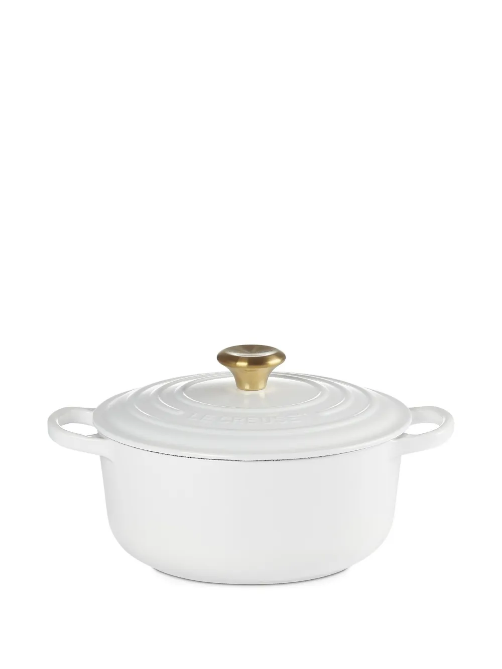 Le Creuset Cocotte キャストアイアン キャセロールプレート - ホワイト Le Creuset Cocotte キャストアイアン キャセロールプレート - ホワイト