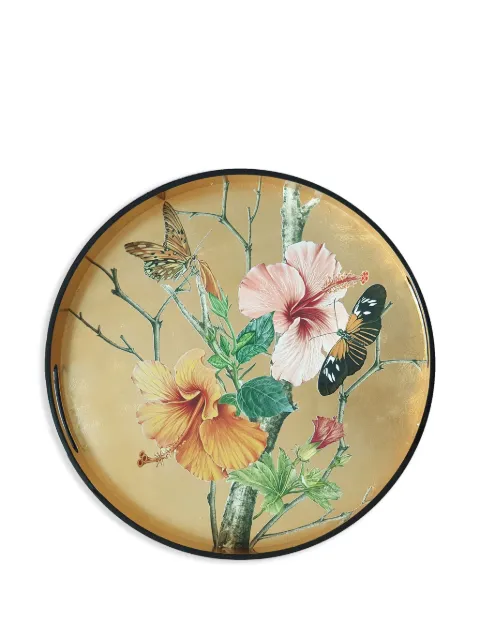 Les-Ottomans Bandeja com estampa floral 35cm