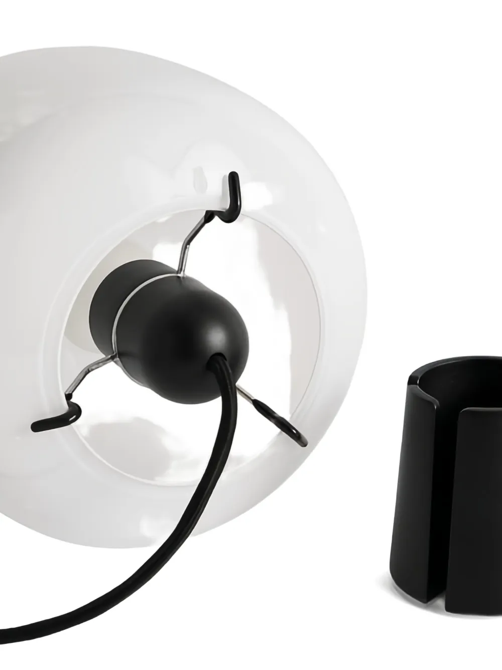 Hay Buoy Glass 300 Table Lamp In White