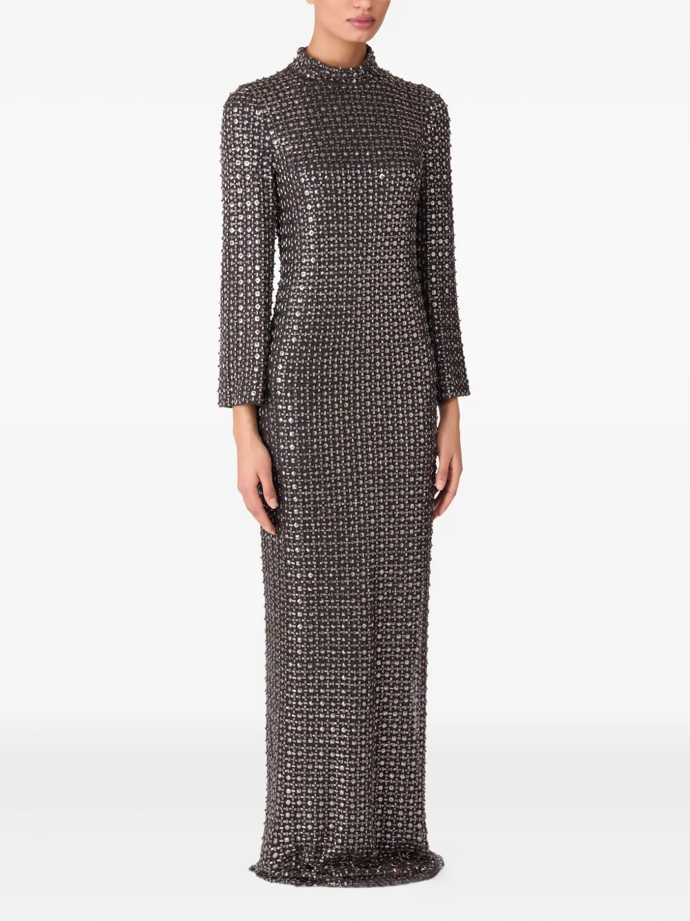 jennypackham Jenny Packham Star Gazer maxi-jurk - Grijs