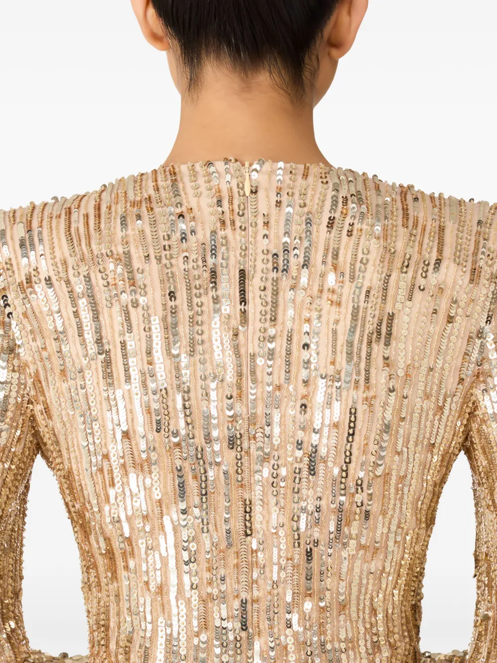Jenny Packham Cosmos maxi-jurk Goud