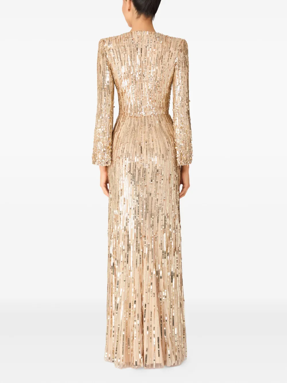 Jenny Packham Cosmos maxi-jurk Goud