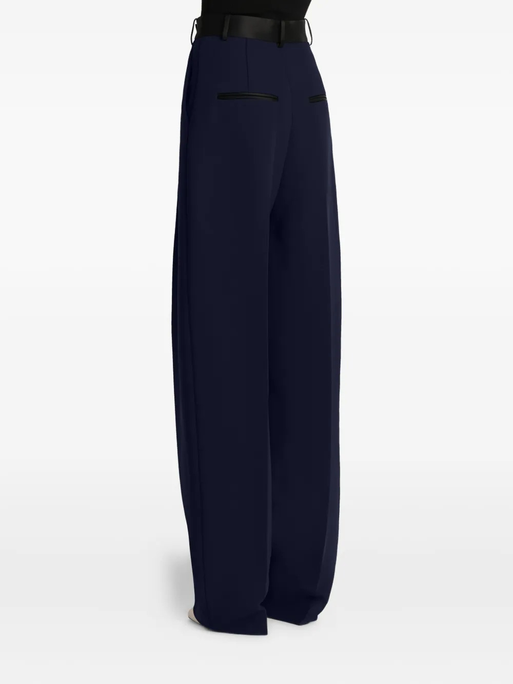 Khaite Cullen Pleated Trousers In Blue