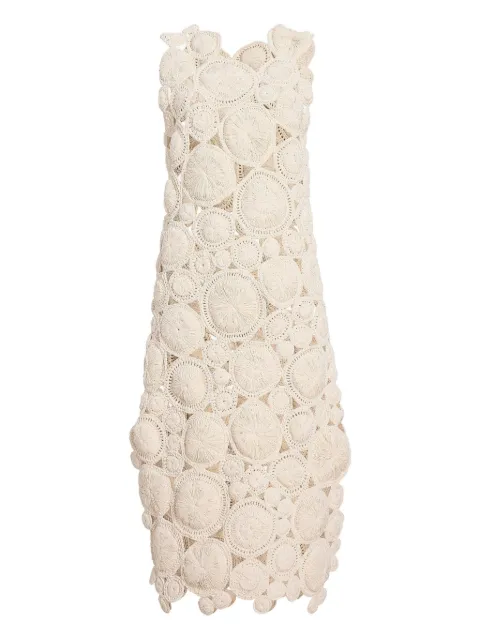 KHAITE Avalon circular-appliqué maxi dress