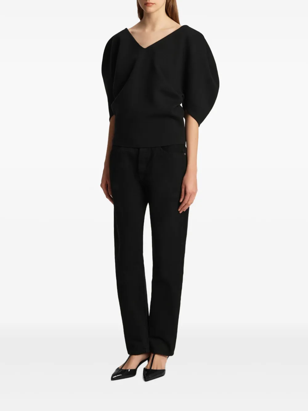 KHAITE Venus top - Zwart