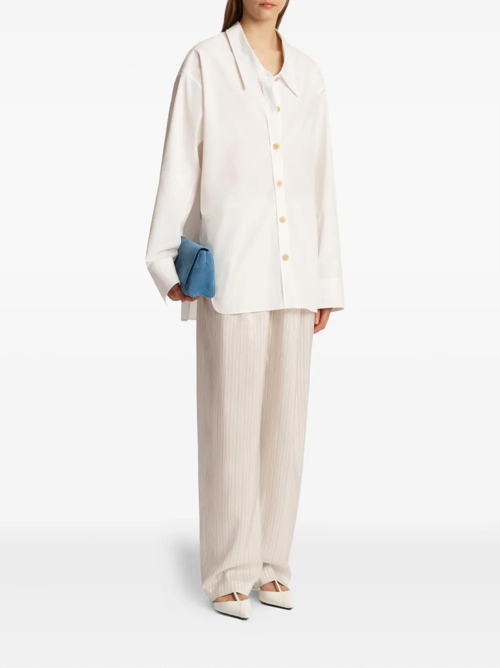 KHAITE Herschel blouse met knopen - Wit